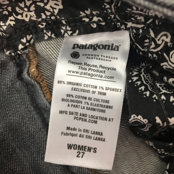 Patagonia women’s grey denim cargo pants skinny - Picture 6 of 9